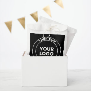 Your Uploaded Logo + Bold Circular Text Favour Bags
