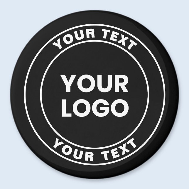Your Uploaded Logo + Bold Circular Text  Magnet (Creator Uploaded)