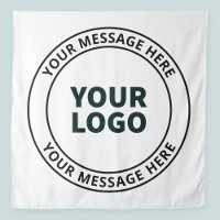 Your Uploaded Logo + Editable Circular Text