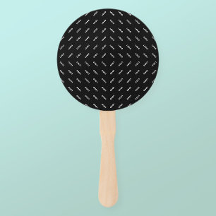 Your Uploaded Logo or Image Modern Patten Hand Fan