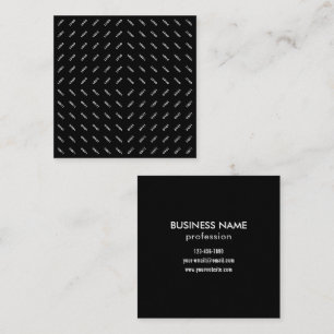 Your Uploaded Logo or Image   Modern Patten Square Business Card