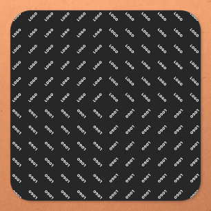 Your Uploaded Logo or Image   Modern Patten Square Sticker