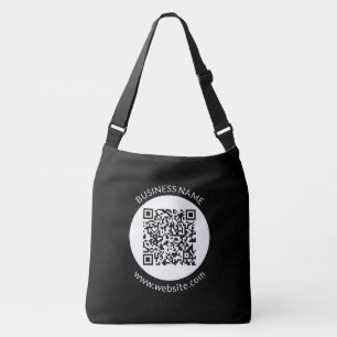 Your Uploaded QR code Editable Text & Colours Crossbody Bag
