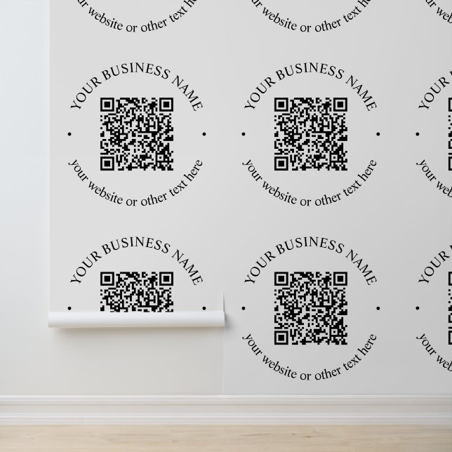 Your Uploaded QR code Plus Editable Circular Text Wallpaper (Application)
