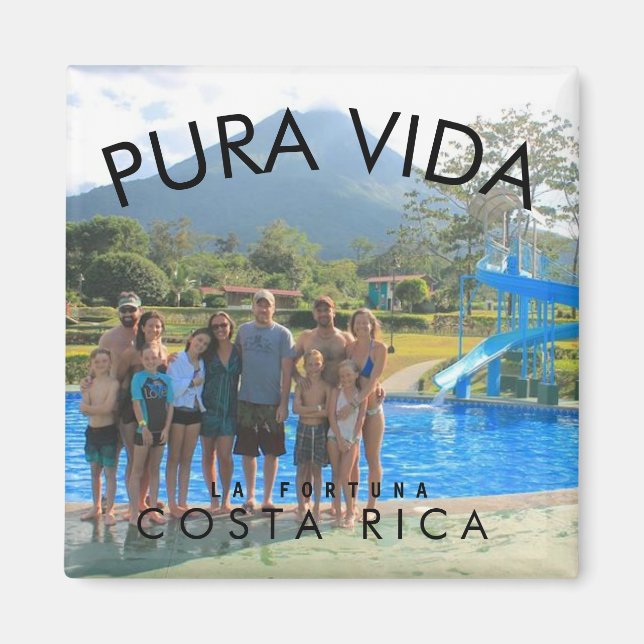 Your Vacation Photo Costa Rica Souvenir Magnet (Front)