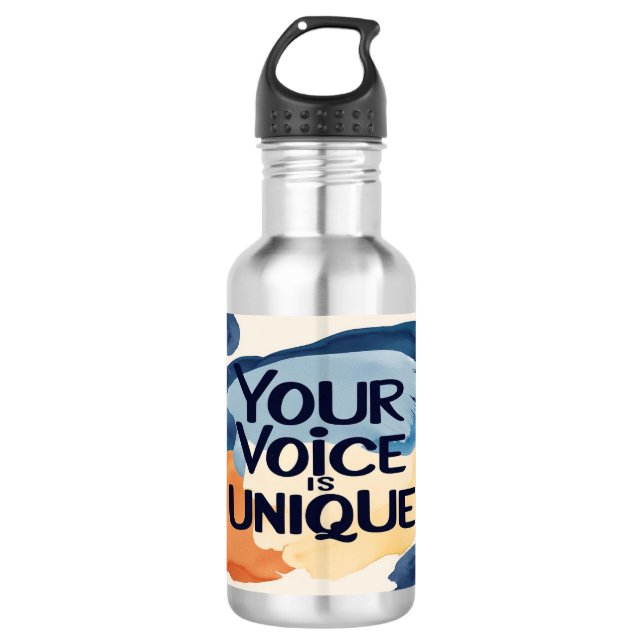 Your Voice Is Unique 2 532 Ml Water Bottle (Front)