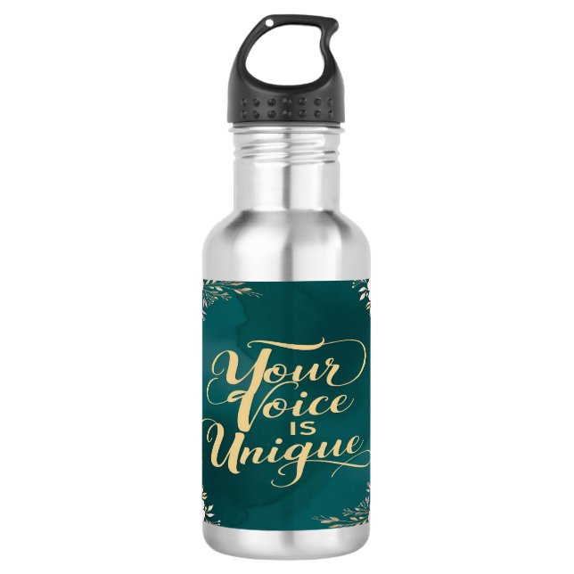 Your Voice Is Unique 532 Ml Water Bottle (Front)