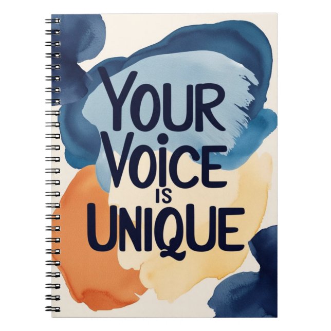 Your Voice Is Unique Notebook (Front)