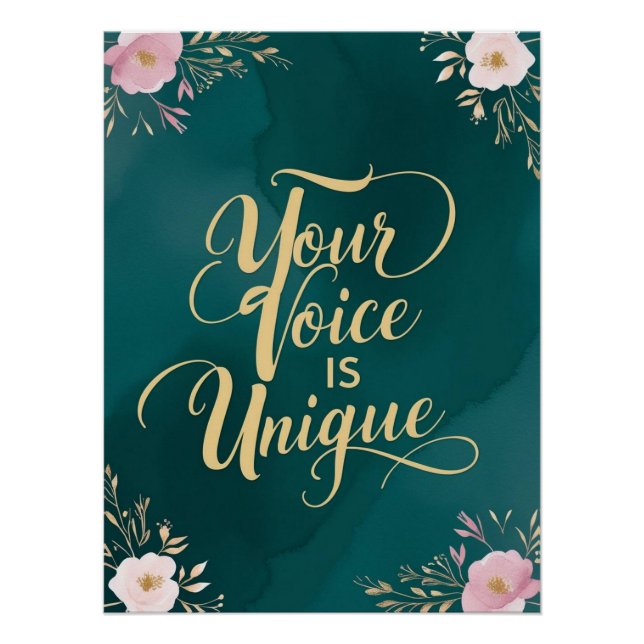 Your Voice Is Unique Poster (Front)