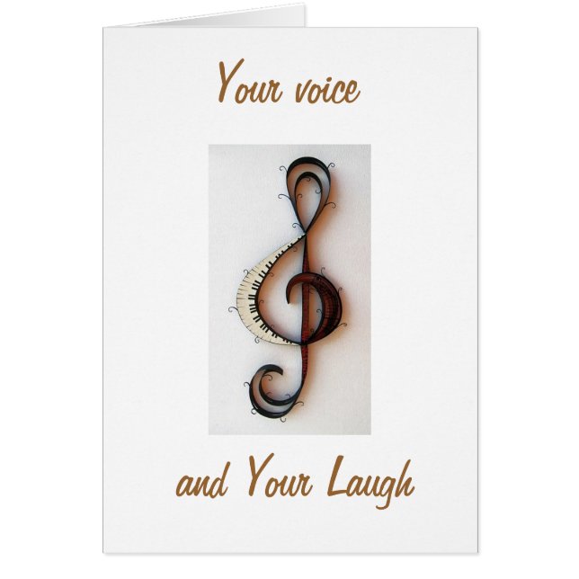 YOUR VOICE/LAUGH ARE MUSIC TO MY EARS (Front)