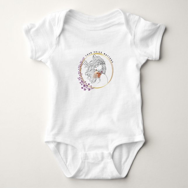 Your Voice Matters Baby Bodysuit (Front)