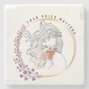 Your Voice Matters Stone Coaster