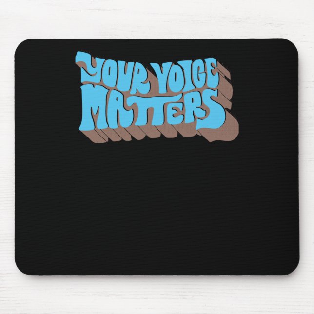Your Voice S! Sticker1  Mouse Mat (Front)