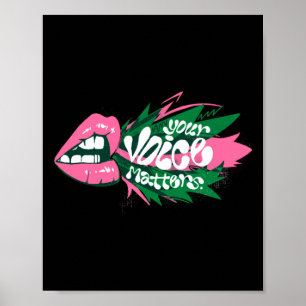 Your Voice S Sticker Poster