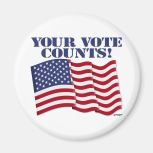 YOUR VOTE COUNTS! MAGNET