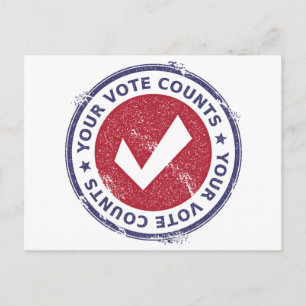 your vote counts postcard