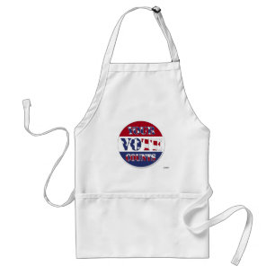 YOUR VOTE COUNTS! Round with US Flag Standard Apron