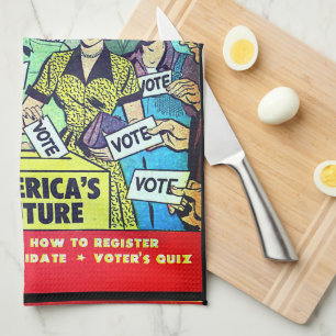 Your Vote Is Vital! Tea Towel