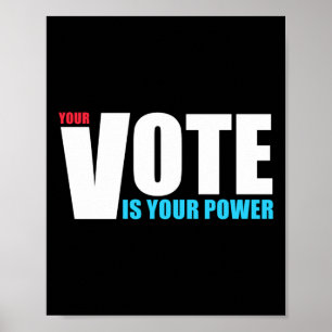 Your Vote Is Your Power - Motivation - Every Vote Poster