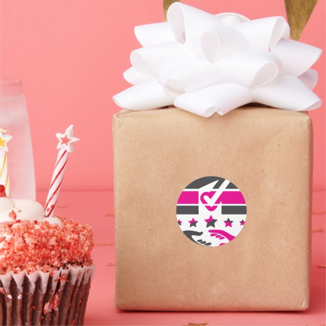 Your vote is your voice classic round sticker (Party)