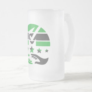 Your vote is your voice frosted glass beer mug