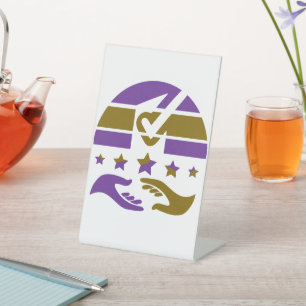 Your vote is your voice pedestal sign