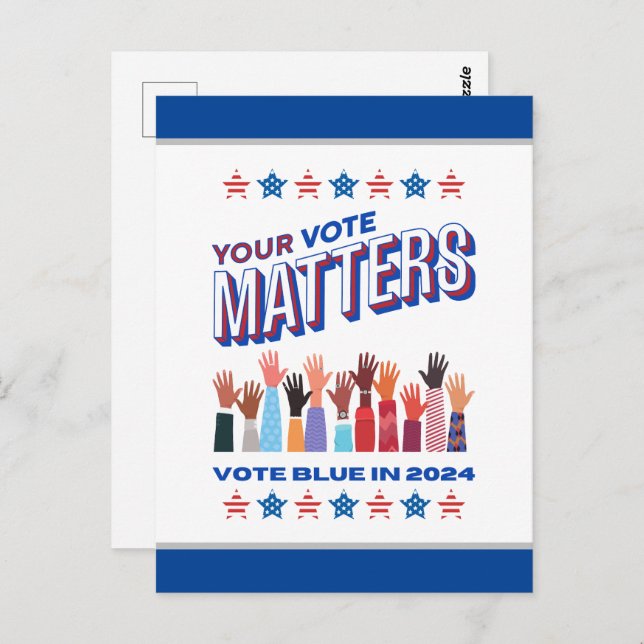 Your Vote Matters 2024 Election  Postcard (Front/Back)