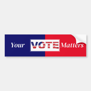 Your VOTE Matters Bumper Sticker