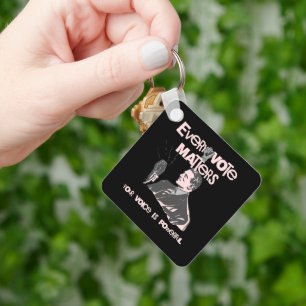 Your Vote Matters Election Political Pink Printed Key Ring