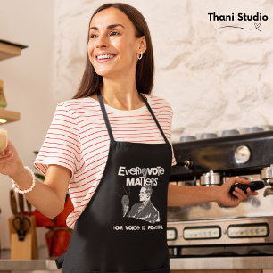 Your Vote Matters Election Political White Printed Apron