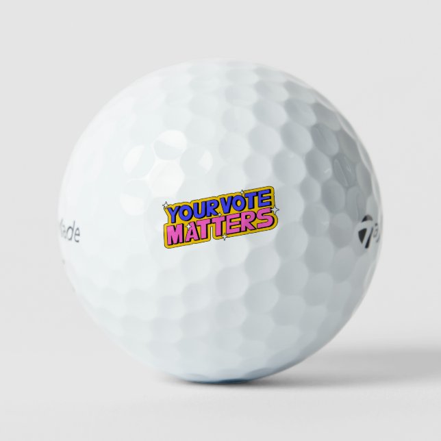 'Your Vote Matters' Midterms Election Season Event Golf Balls (Front)