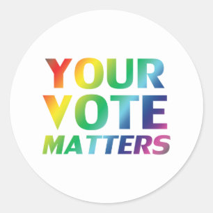 "your vote matters" pride lgbtq lgbt stickers
