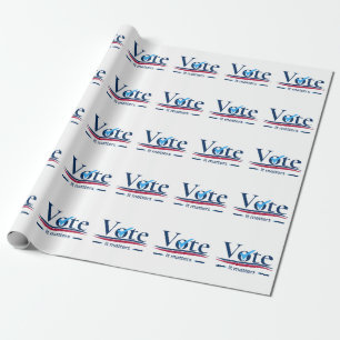 Your Vote Matters  Wrapping Paper