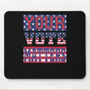 Your Vote S - Usa Sticker  Mouse Mat