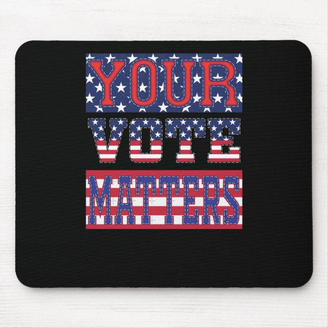 Your Vote S - Usa Sticker  Mouse Mat (Front)