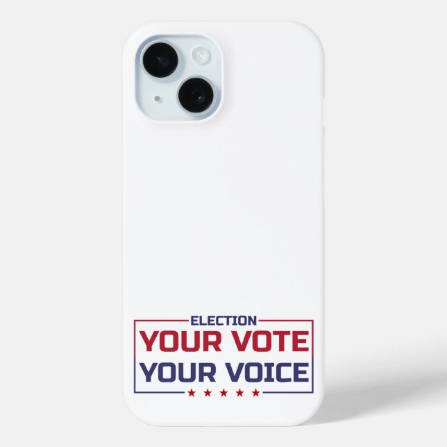 Your Vote Your Voice coloured font Case-Mate iPhone Case (Back)