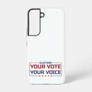 Your Vote Your Voice coloured font Samsung Galaxy Case