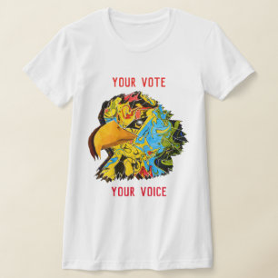Your Vote...Your Voice Multi-Coloured Eagle T-Shirt