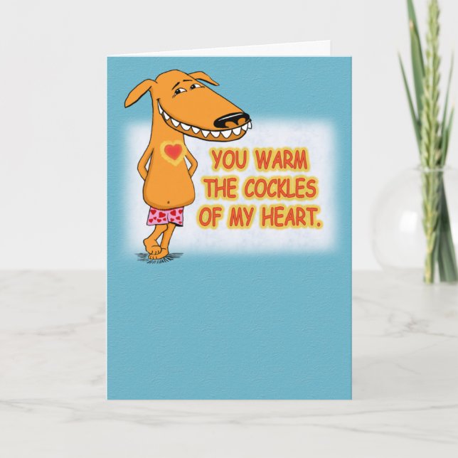 Your Warm the Cockles of My Heart Thank You Card (Front)