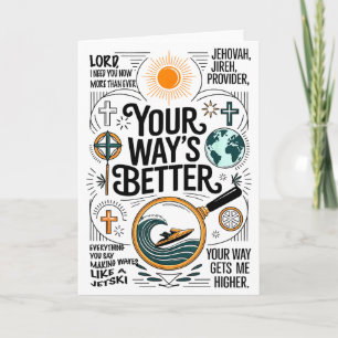 Your Way Is Better Proverbs 16_9 Faith Apparel Card