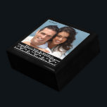 Your Wedding or Engagement Photo Anniversary Gift Gift Box<br><div class="desc">Wedding Black Lacquer Keepsake Custom Designer Personalised Jewellery Box or Memory Box Elegant Unique Wedding Anniversary  Christmas Gifts or Valentines Day Gifts</div>