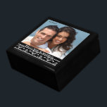 Your Wedding or Engagement Photo Anniversary Gift Gift Box<br><div class="desc">Wedding Black Lacquer Keepsake Custom Designer Personalised Jewellery Box or Memory Box Elegant Unique Wedding Anniversary  Christmas Gifts or Valentines Day Gifts</div>