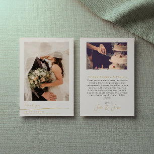 Your wedding photo, thank you card