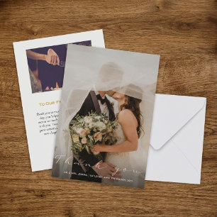 Your wedding photo, thank you card