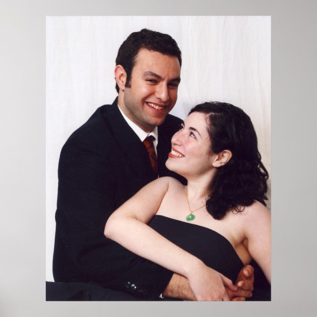 Your wedding Pictures on Canvas Poster (Front)