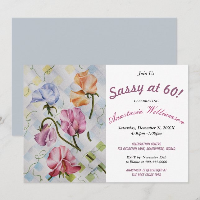 YOUR 'WHAT'? PARTY INVITATION (Front/Back)