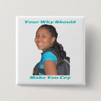 Your Why Customisable Square 15 Cm Square Badge