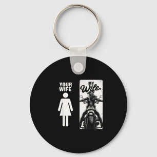 Your Wife Is Simple My Wife Biker Wife Valentine M Key Ring