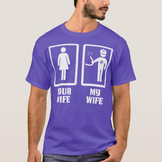Your Wife My Electrician Wife Proud Electrician T  T-Shirt