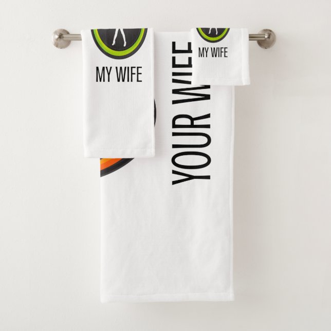 Your Wife My Wife Bath Towel Set (Insitu)